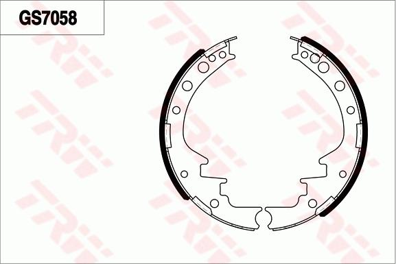 TRW GS7058 - Комплект гальм, ручник, парковка autozip.com.ua