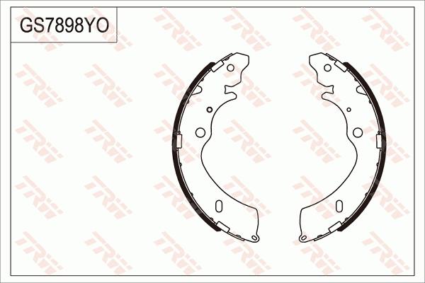 TRW GS7898 - Комплект гальм, барабанний механізм autozip.com.ua