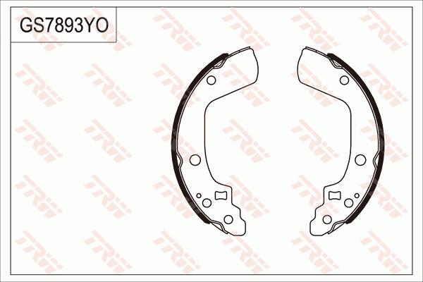 TRW GS7893 - Комплект гальм, барабанний механізм autozip.com.ua