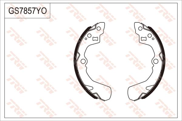 TRW GS7857 - Комплект гальм, барабанний механізм autozip.com.ua