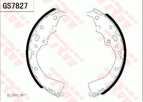 TRW GS7827 - Комплект гальм, барабанний механізм autozip.com.ua