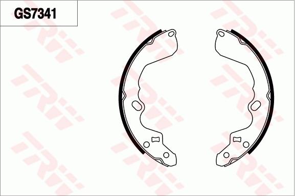 TRW GS7341 - Комплект гальм, барабанний механізм autozip.com.ua