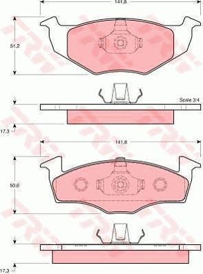 TRW GTD1082 - Комплект гальм, дисковий гальмівний механізм autozip.com.ua