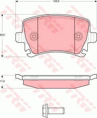 TRW GTD1149 - Комплект гальм, дисковий гальмівний механізм autozip.com.ua