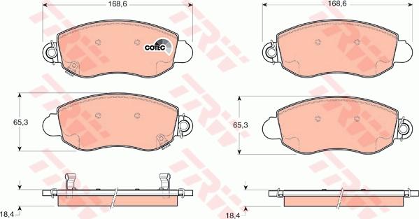 TRW GTD1179 - Комплект гальм, дисковий гальмівний механізм autozip.com.ua