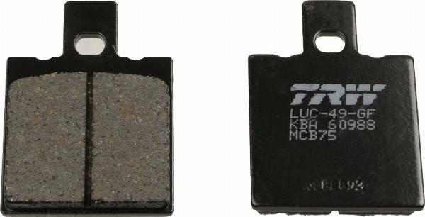 TRW MCB75 - Гальмівні колодки, дискові гальма autozip.com.ua