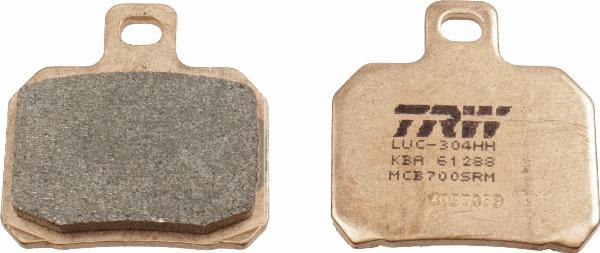 TRW MCB700SRM - Гальмівні колодки, дискові гальма autozip.com.ua