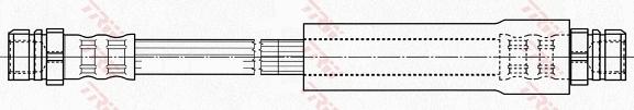 TRW PHA486 - Гальмівний шланг autozip.com.ua