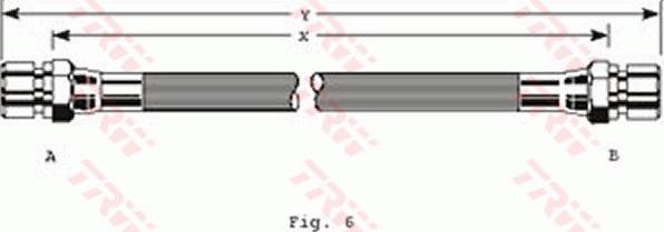 TRW PHA302 - Гальмівний шланг autozip.com.ua