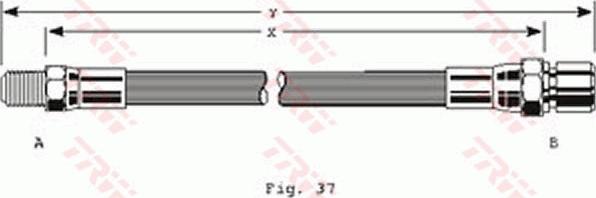 TRW PHB146 - Гальмівний шланг autozip.com.ua