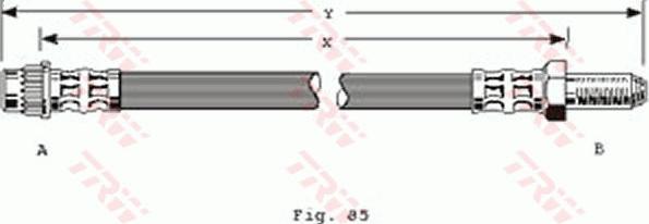 TRW PHB218 - Гальмівний шланг autozip.com.ua