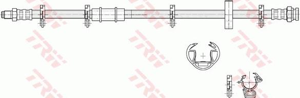 TRW PHB217 - Гальмівний шланг autozip.com.ua