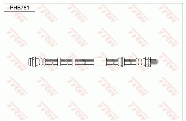 TRW PHB781 - Гальмівний шланг autozip.com.ua