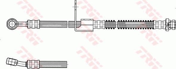 TRW PHD958 - Гальмівний шланг autozip.com.ua