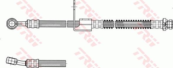 TRW PHD958 - Гальмівний шланг autozip.com.ua