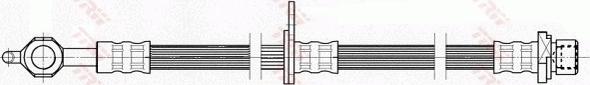 TRW PHD461 - Гальмівний шланг autozip.com.ua