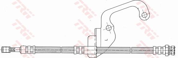 TRW PHD628 - Гальмівний шланг autozip.com.ua