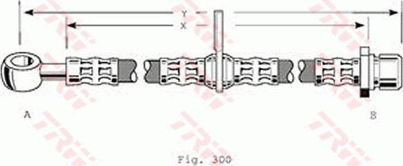 TRW PHD191 - Гальмівний шланг autozip.com.ua