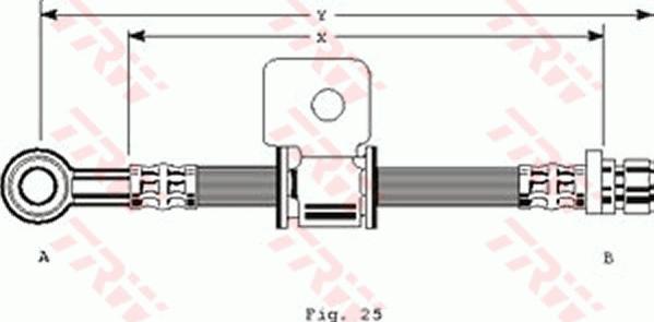 TRW PHD143 - Гальмівний шланг autozip.com.ua