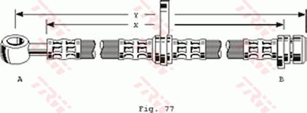 TRW PHD152 - Гальмівний шланг autozip.com.ua