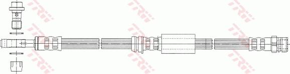 TRW PHD1014 - Гальмівний шланг autozip.com.ua