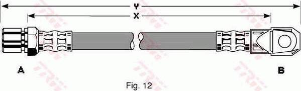 TRW PHD110 - Гальмівний шланг autozip.com.ua