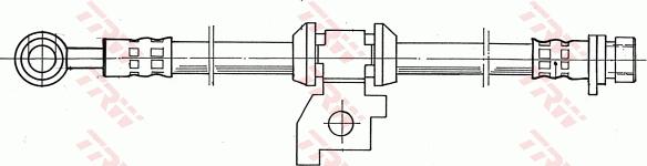 TRW PHD116 - Гальмівний шланг autozip.com.ua