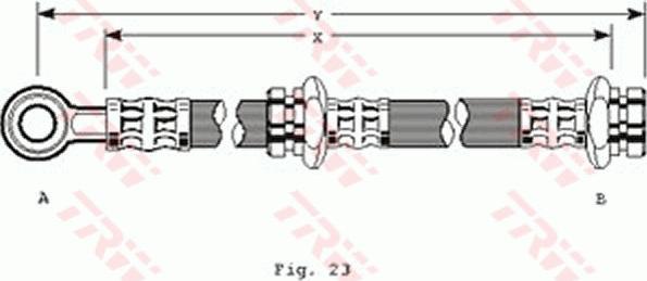 TRW PHD234 - Гальмівний шланг autozip.com.ua