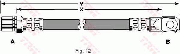 TRW PHD117 - Гальмівний шланг autozip.com.ua