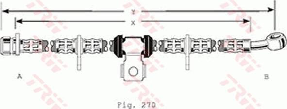 TRW PHD189 - Гальмівний шланг autozip.com.ua