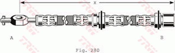 TRW PHD184 - Гальмівний шланг autozip.com.ua