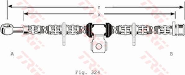 TRW PHD134 - Гальмівний шланг autozip.com.ua