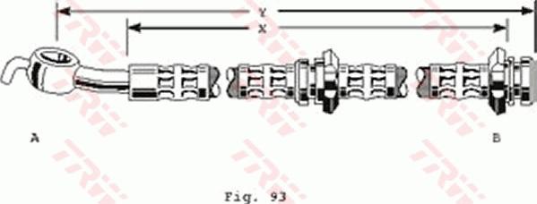 TRW PHD126 - Гальмівний шланг autozip.com.ua