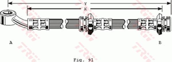 TRW PHD128 - Гальмівний шланг autozip.com.ua