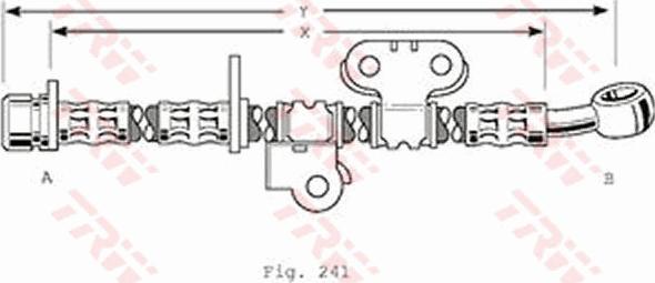 TRW PHD375 - Гальмівний шланг autozip.com.ua