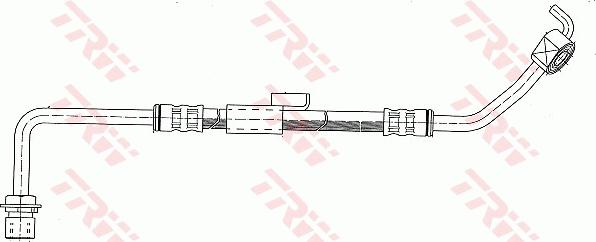TRW PHD249 - Гальмівний шланг autozip.com.ua