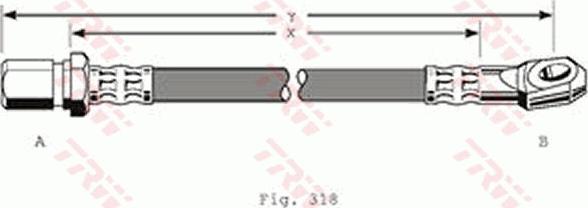 TRW PHD241 - Гальмівний шланг autozip.com.ua