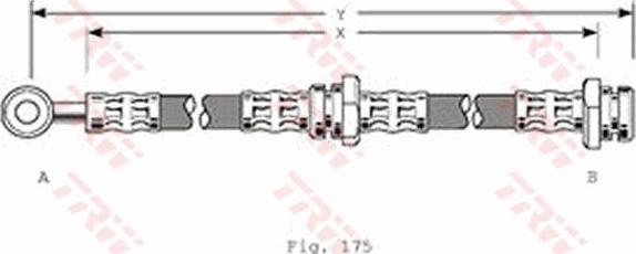 TRW PHD215 - Гальмівний шланг autozip.com.ua