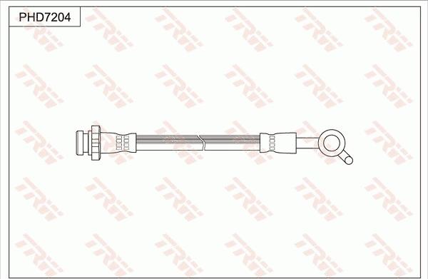 TRW PHD7204 - Гальмівний шланг autozip.com.ua