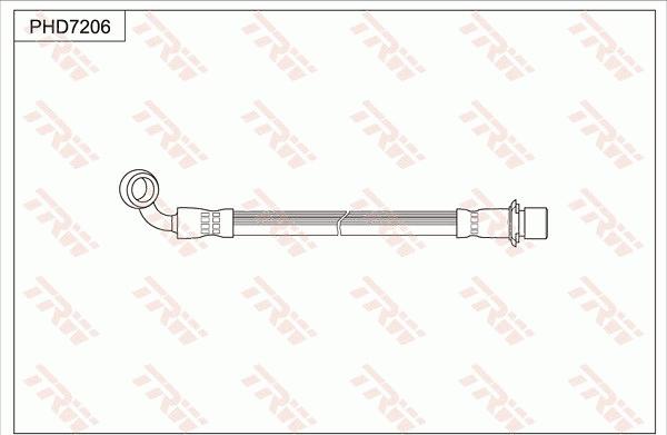 TRW PHD7206 - Гальмівний шланг autozip.com.ua