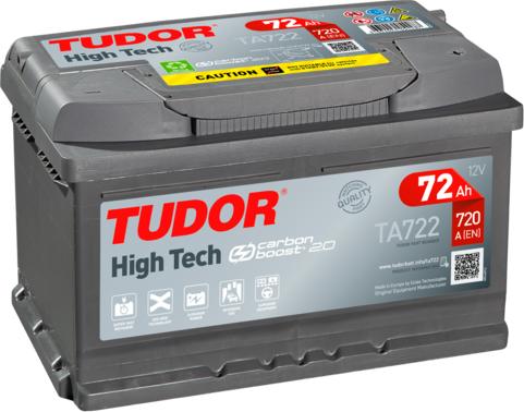 Tudor TA722 - Стартерна акумуляторна батарея, АКБ autozip.com.ua