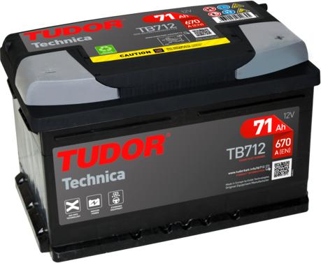 Tudor TB712 - Стартерна акумуляторна батарея, АКБ autozip.com.ua