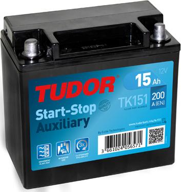 Tudor TK151 - Стартерна акумуляторна батарея, АКБ autozip.com.ua