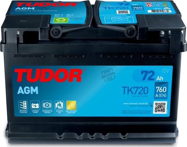 Tudor TK720 - Стартерна акумуляторна батарея, АКБ autozip.com.ua