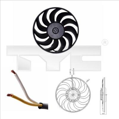 TYC 802-0051 - Вентилятор, охолодження двигуна autozip.com.ua