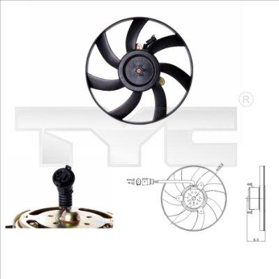 TYC 831-0003 - Вентилятор, охолодження двигуна autozip.com.ua
