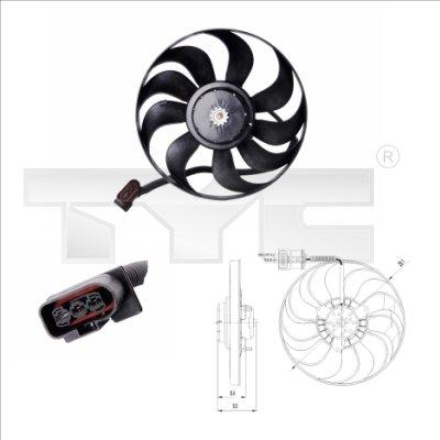 TYC 837-0022 - Вентилятор, охолодження двигуна autozip.com.ua