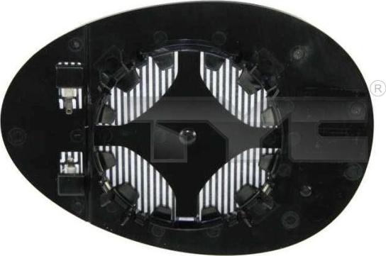 TYC 322-0005-1 - Дзеркальне скло, зовнішнє дзеркало autozip.com.ua