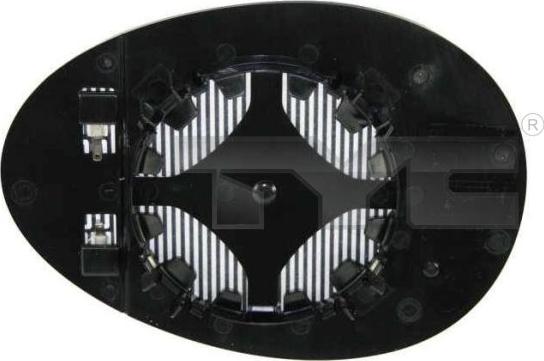 TYC 322-0006-1 - Дзеркальне скло, зовнішнє дзеркало autozip.com.ua