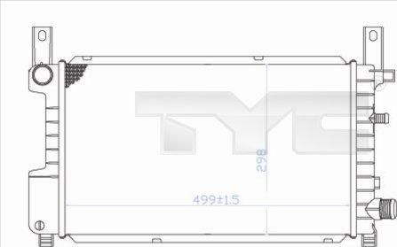 TYC 710-0049 - Радіатор, охолодження двигуна autozip.com.ua